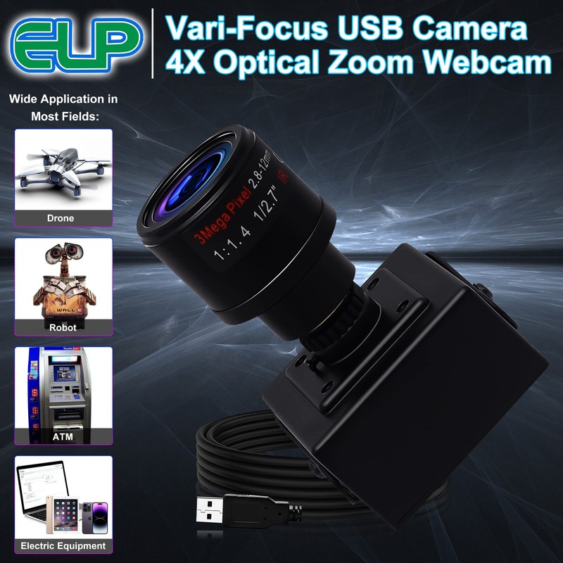 G Varifocal Lens USB Camera Full HD 1080P USB Webcam