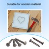 HVDHYY 500 pieces black round head small wooden nails small