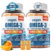 Vegan Omega 3 Gummies 1280mg + Vitamin D3 K2 (MK7),