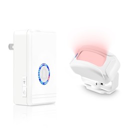 Motion Sensor Chime,NineLeaf Door Motion Sensor Chime,Motion Sensor Door Chime for Business,48 Ringtones, 5 Levels Volume,Easy Installation,1300ft Long Distance,97dB Volume,for Home,Office,Hotel,1PK