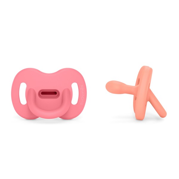 Suavinex, Schnuller aus Silikon 2er-Pack, für Babys 0-6 Monate, Schnuller