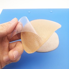 High Heel Cushion Inserts Pads (4 Pairs) Suede Ball of Foot Forefoot Metatarsal Anti Slip Shoe Insoles for Women (Skin, One Size)