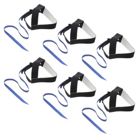 sourcing map 6pcs ESD Anti Static Foot Heel Straps Anti Static Wrist Strap Band Adjustable for Grounding Removing Static Black