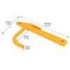 QWORK Chain Link Banana Clip, 5 Packs Hook Loop Mesh