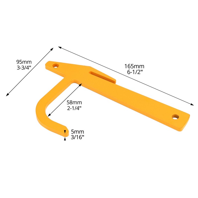 QWORK Chain Link Banana Clip, 5 Packs Hook Loop Mesh