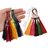 MSCFTFB 120 Pieces 5inch Silk Floss Tassels with Hang Loops
