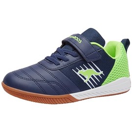 KangaROOS Unisex Children's Super Court Ev Trainers, Dark Navy Lime 4054, 36 EU