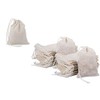 100 bolsas de muselina 100% algodón con cordón para jabón,