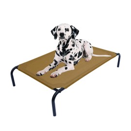 PHYEX Heavy Duty Steel-Framed Portable Elevated Pet Bed, Elevated Cooling Pet Cot
