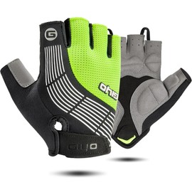 GERZHIUBN Cycling Gloves Padded Bike Bicycle Half Finger Anti-Slip Shock-Absorbing MTB Road Biking Gloves for Men Women