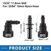 A ABSOPRO Fuel Line Hose Connector 15/32" 11.8mm SAE to