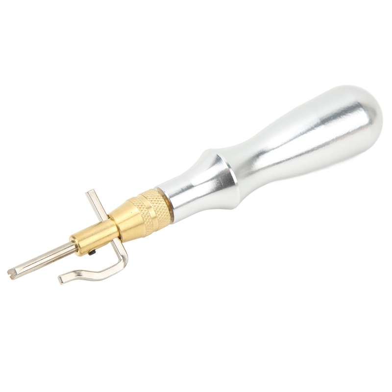 5 in 1 Leather Groover Multifunctional Aluminum Handle Stitching Groover
