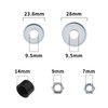 EMSea 2 Sets Universal Skateboard/Skate Truck Rebuild Kit Includes Top/Bottom