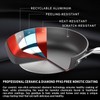 MsMk 12 Inch Nonstick Frying Pan with Lid, Titanium and