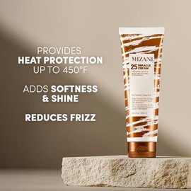 MIZANI 25 Miracle Leave-In Cream | añade humedad ligera y suavidad al tacto | con aceite de coco | para cabello rizado, 8.5 oz (251.37 ml)