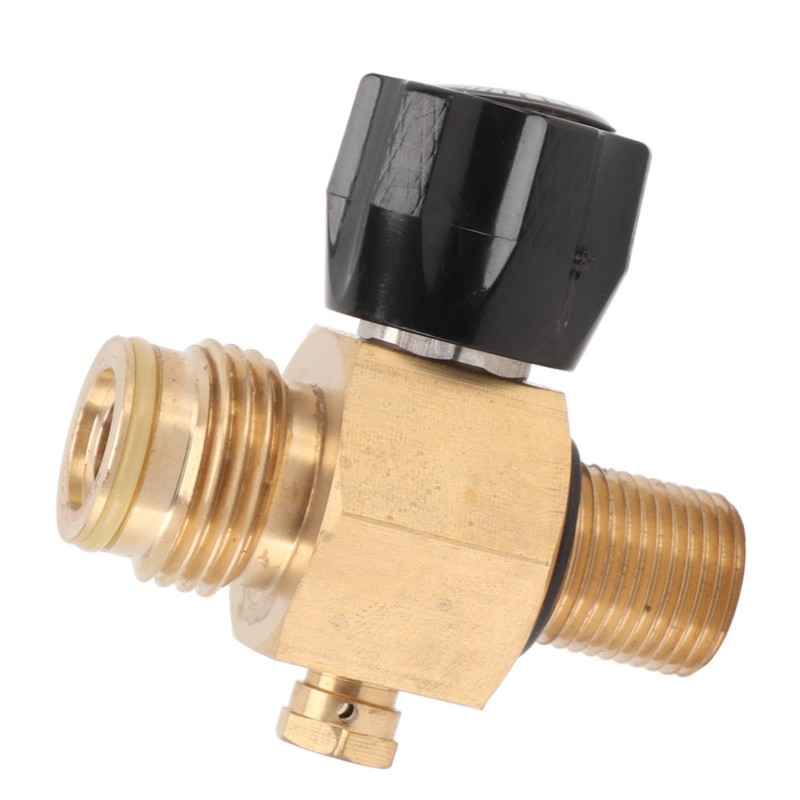 G1/2 14 CO2 Cylinder Refill Adapter Bottle Connector with Black
