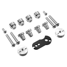 C.C. RIDER Chrome Saddlebag Mount Kit Docking Hardware Screw Kit Fit for Harley Softail FatBoy Breakout 114 FLFB FLFBS FXBR 2018-UP
