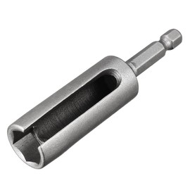 TA-VIGOR 12mm Nut Driver, 1/4 Quick-Change Hex Shank Slotted Drill Bit Socket Wrench Tool, 3 Inch Length Nut Extractor Socket for Extended Reach