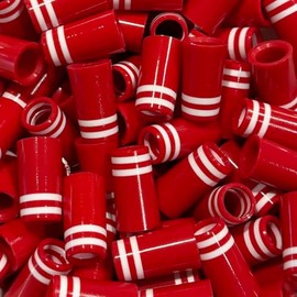 The Golf Club Trader (12) Premium Quality Iron Ferrules Red w/Double White Rings 1”