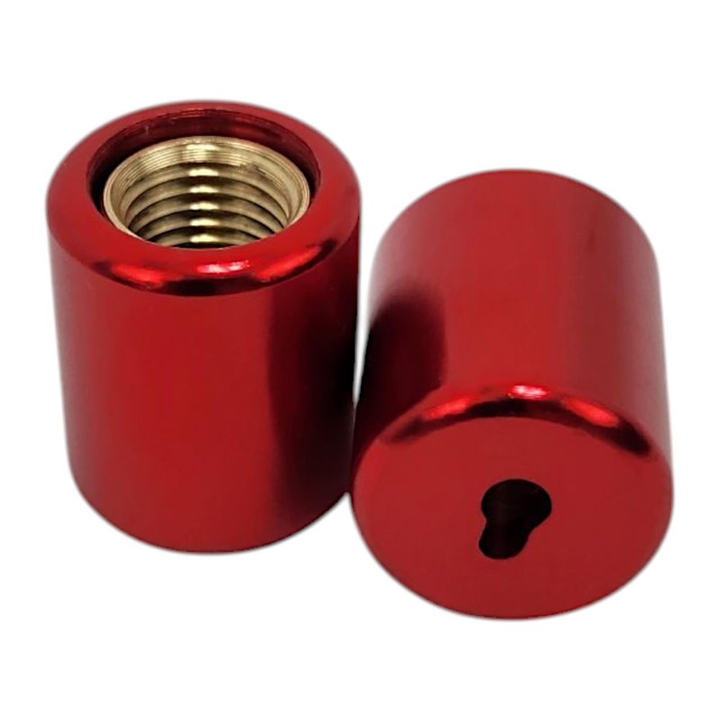 REFRIGE-AIR 1/4-Inch Pink Refrigerant Locking Caps – 2-Pack Tamper-Resistant R410