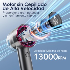 Ventilador de Mano Portátil, Ventilador Portátil Recargable de Velocidad (1-100), Mini Ventilador con Pantalla LED, Regalos para Mujeres, Hombres, Viajes, Camping - Edición Limitada Fuchsia/Níquel