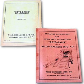 Lot 2 Allis Chalmers Roto Baler Operating and Repair Manuals Service Shop Owners