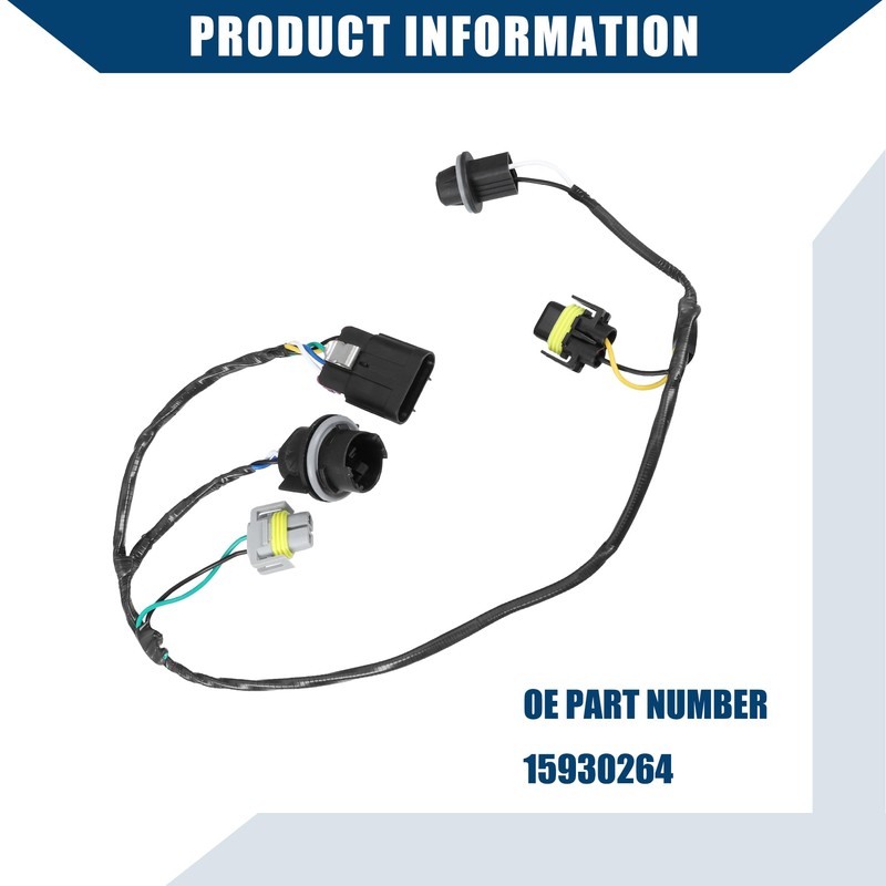 Hihaha No.15930264 Headlight Wiring Harness Headlamp Socket Connector Wire for