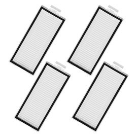 4 Pack Washable Filter For Roborock Q5 Pro/Pro+(Plus)/ Max+(Plus)/ DuoRoller+, Q7/ Q7+, Q7 Max/Max+, Q8 Max/Max+ Robot Vacuum Cleaner Accessories Replacement Part True HEPA Filter For Robotic