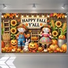 HOMETITUTE Fall Thanksgiving Party Decorations Banner Autumn Maple Leaves Pumpkins