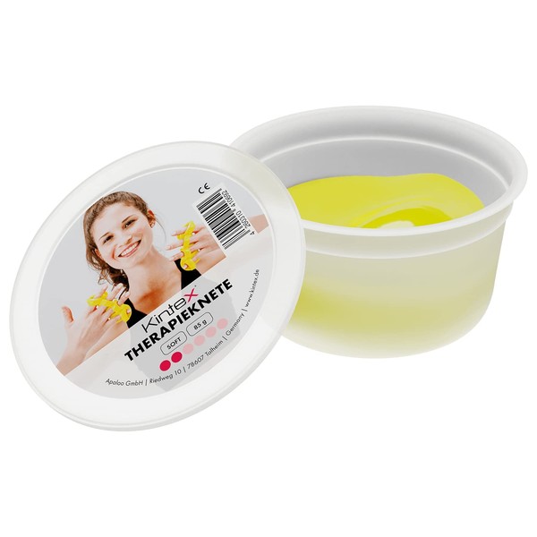 Kintex Therapy Putty Hand Squeezer 85 g Tub Therapy Putty Yellow (Soft) Putty Physiotherapy