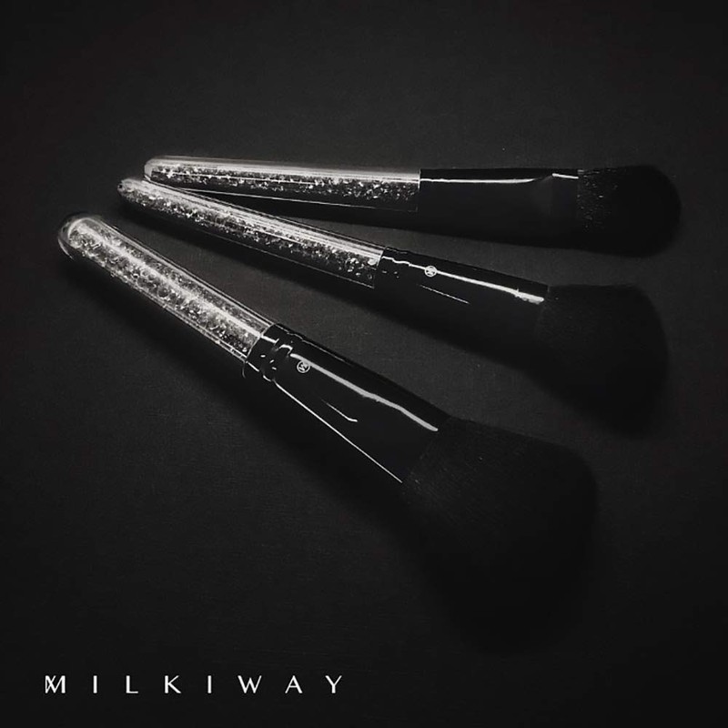 Snatch X MILKIWAY Black Makeup Brushes, Set of 8