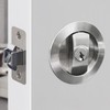 SANGRENSHEN Sliding Door Lock Pocket Door Flush Handles Latch Privacy