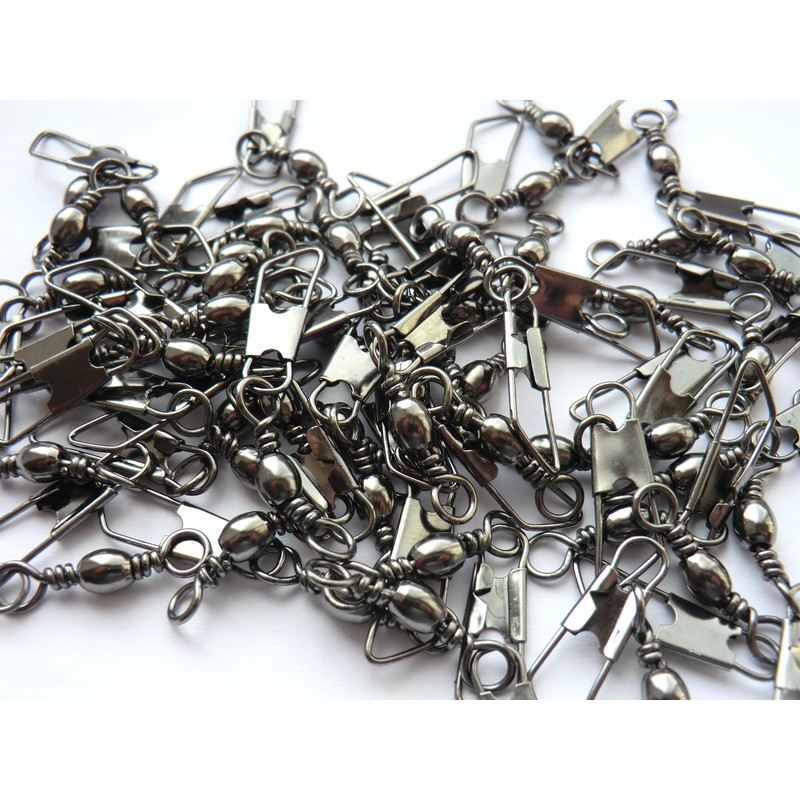 Phoxinus Black, American Snap Swivels Suitable for Carp, Pike and