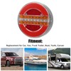 LED Round Trailer Tail Light 1200LM Stop Brake Turn Reverse