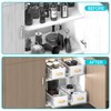 Pull out Cabinet Organizer Fixed with Adhesive Nano Film, Simple