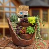 Plants Potted Resin Flower Pots Sweet House Fairy Garden Planter