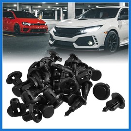 VekAuto 20Pcs 10mm Hole Plastic Rivets Fastener Fender Bumper Push Clips New Auto Accessories