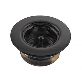 Westbrass Midget Duo Post Style Bar Sink Strainer, Matte Black, D220-62