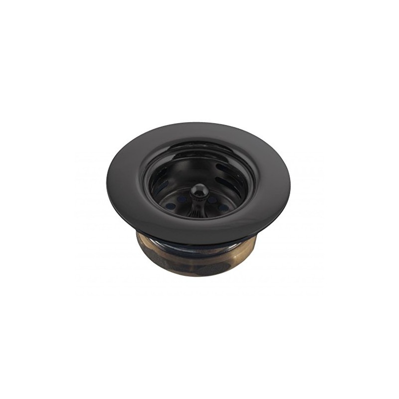 Westbrass Midget Duo Post Style Bar Sink Strainer, Matte Black,