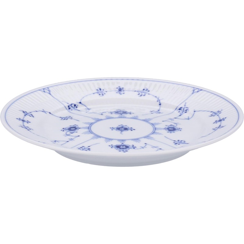 Royal Copenhagen 1017199 Blue Fluted Plain Plate, 7.5 inches (19