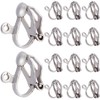 SOFPLATE 1 Box 80Pcs Silver Earring Converter Clip on Earrings