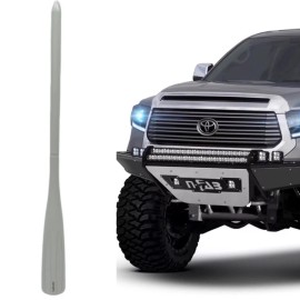 VMS 9 INCH WHITE SPIKE ANTENNA FOR TOYOTA TUNDRA TACOMA FJ CRUISER FITS ALL