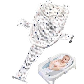 TOZBLEU Baby Bath Seats, Shower Net, Baby Bath Net, Adjustable Bath Seat Net, Bath Pillow, Non-Slip Bath Seat Net, Baby Bath Mat, Baby Bath Net, Baby Bath Pad for Newborns, Adjustable
