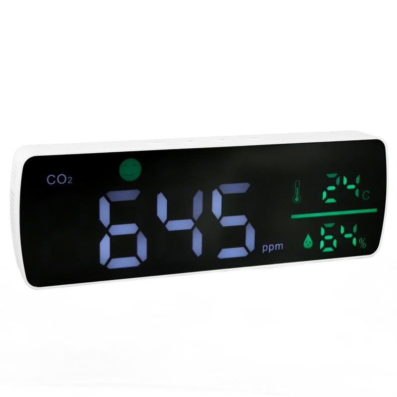 CO2 Monitor High Accuracy Far Infrared Sensor 2000MAH Battery Temperature