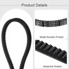 sourcing map 3 Pcs AX39 EPDM V-Belt, Raw Edge Cogged