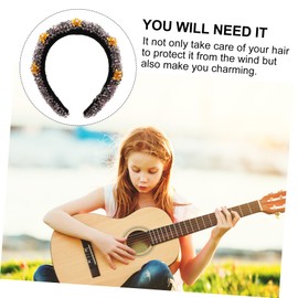 Minkissy Luxurious Bejewelled Crystal Beaded Headband Pearl Flower Hairband Fashion Accessory