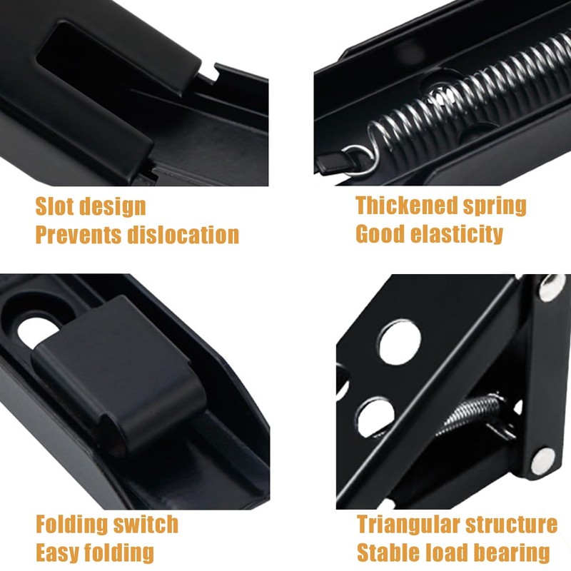 ANTEISI Fold Down Table Wall Mounted Hinges,4 Pcs Folding Shelf
