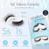 LASHVIEW Pestañas autoadhesivas de aspecto natural, 5 pares de pestañas