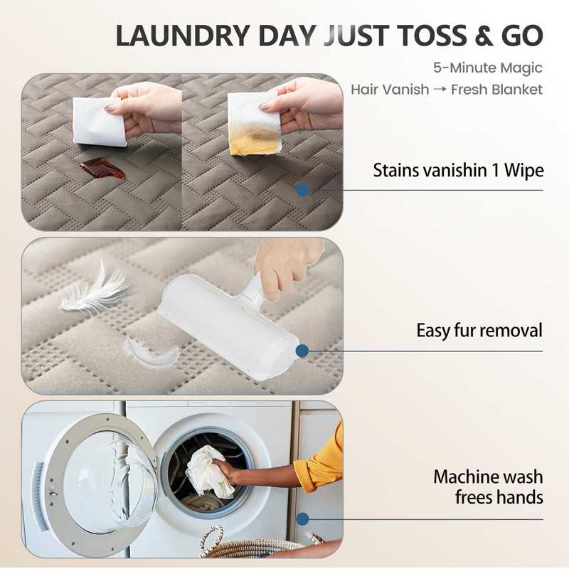 gogobunny Waterproof Dog Bed Cover Pet Blanket for Furniture Bed