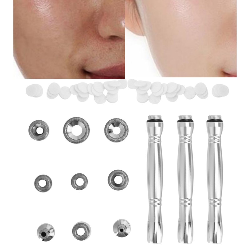Stainless Steel Microdermabrasion Dermabrasion Tips Accessory Set for Acne Blackhead